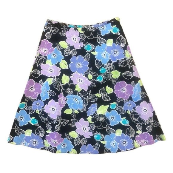 Chadwicks floral print skirt SIZE 8 - Picture 1 of 2